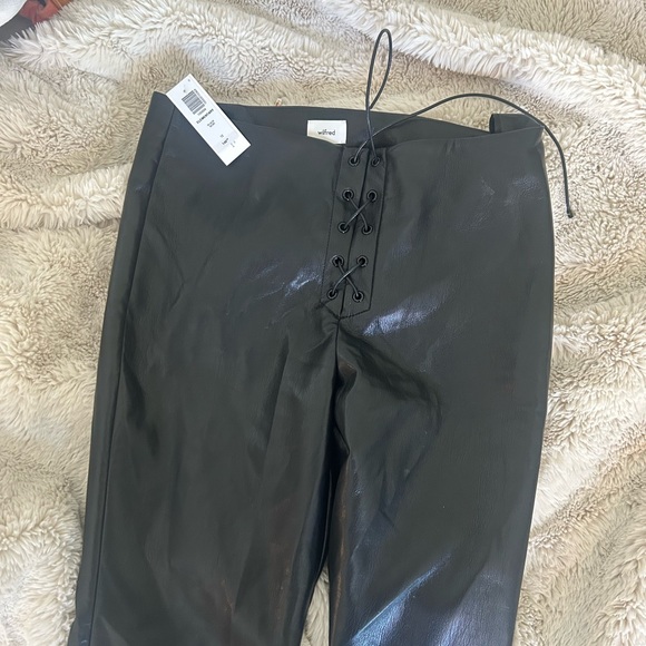 NWT Aritzia Wilfred bootcut leather pants - Picture 3 of 4